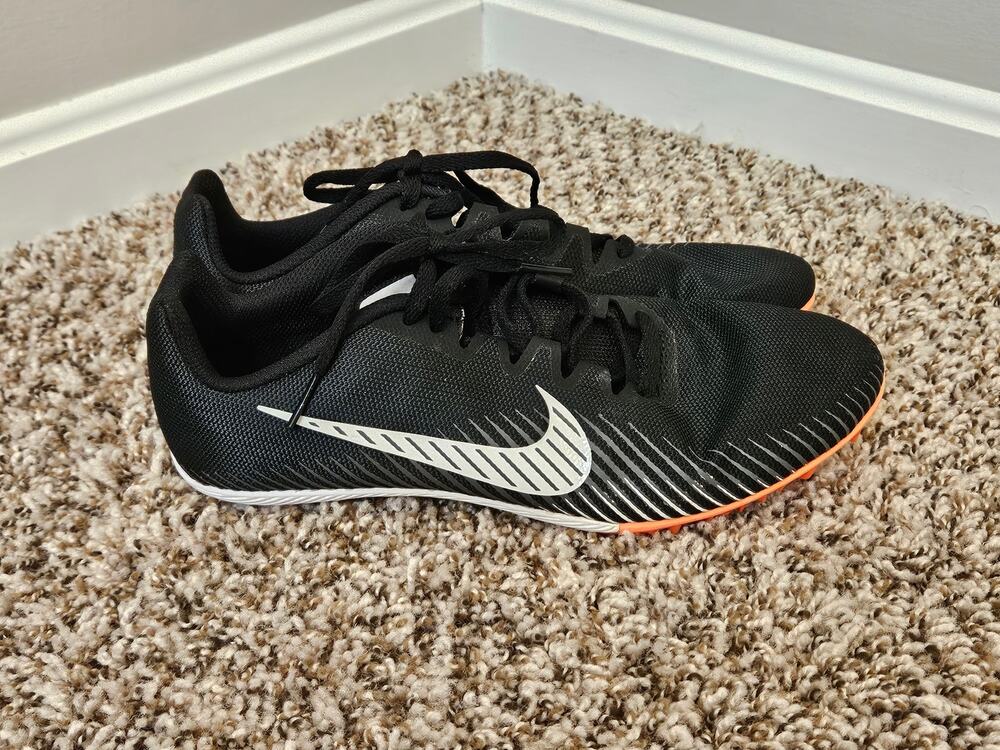 Nike Zoom Rival M 9 Track Spikes Men’s 8 Black Hyper Crimson AH1020-007 Racing